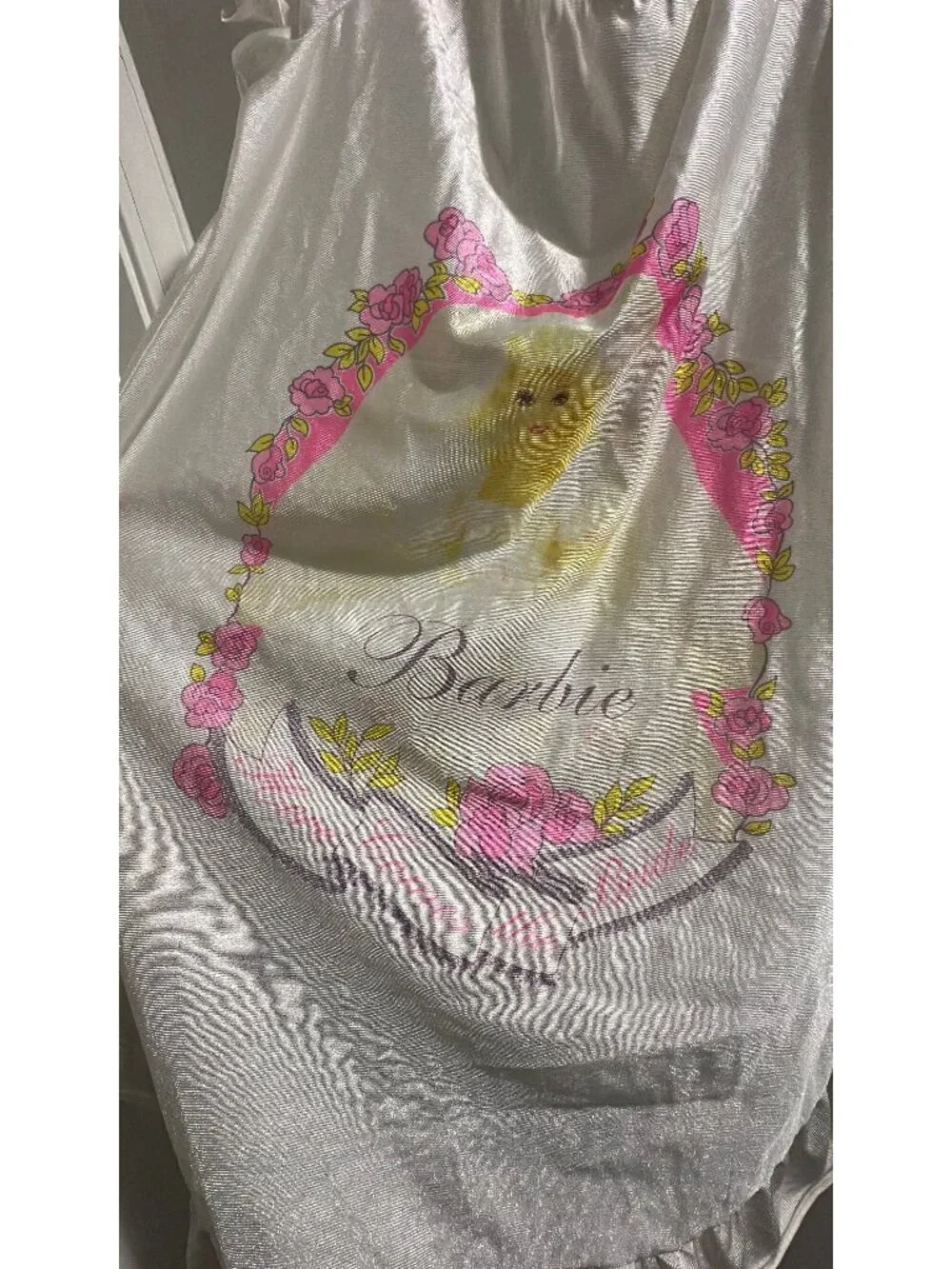 1991 Barbie here comes the bride dress